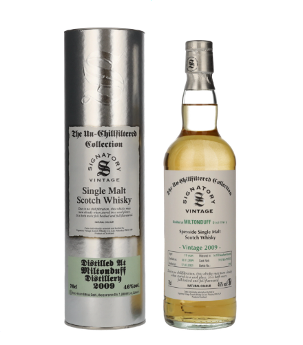 Signatory Vintage, MILTONDUFF 11 Years Old «The Un-Chillfiltered Collection» 2009, 70 cl, 46 % vol (Whisky)