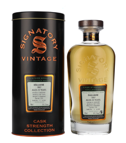 Signatory Vintage DAILUAINE 23 Years Old Cask Strength Collection 1997, 70 cl, 51.1 % vol (Whisky)