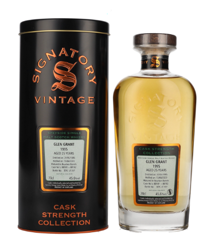 Signatory Vintage GLEN GRANT 25 Years Old Cask Strength Collection 1995, 70 cl (Whisky)