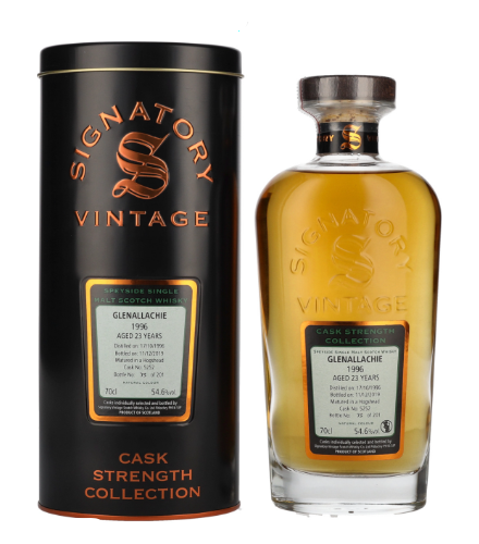 Signatory Vintage GLENALLACHIE 23 Years Old Cask Strength Collection 1996, 70 cl, 54.6 % vol (Whisky)