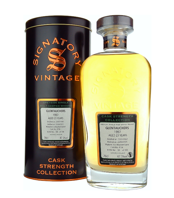 Signatory Vintage GLENTAUCHERS 23 Years Old Cask Strength Collection 1997, 70 cl, 47.3 % vol (Whisky)
