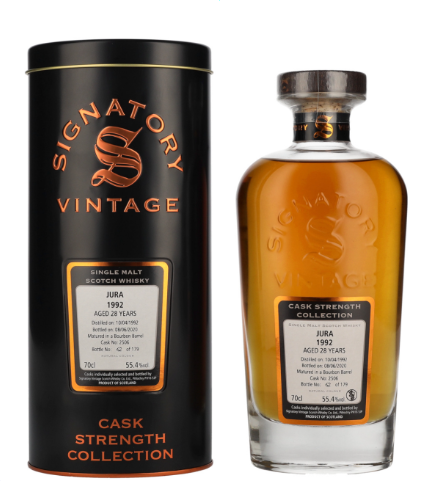 Signatory Vintage, JURA 28 Years Old «Cask Strength Collection» 1992, 70 cl, 55.4 % vol (Whisky)