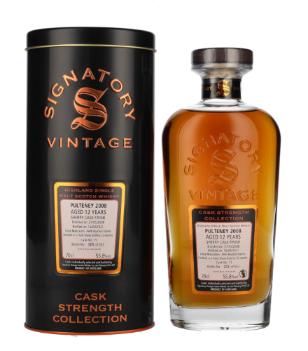 Signatory Vintage, OLD PULTENEY 12 Years Old «Cask Strength Collection» 2008, 70 cl, 55.8 % vol (Whisky)