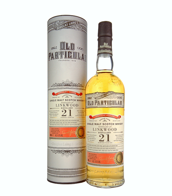 Douglas Laing & Co. OLD PARTICULAR Linkwood 21 Years Old Single Cask Malt 1997, 70 cl, 51.5 % vol (Whisky)
