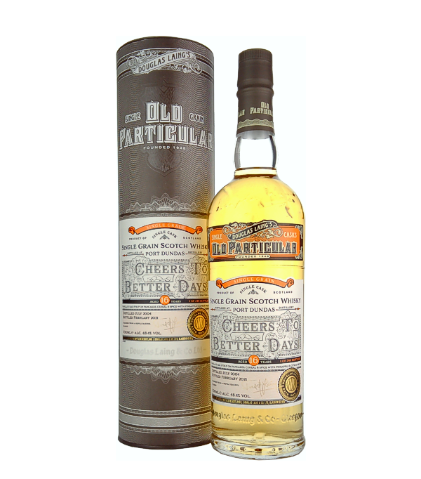 Douglas Laing & Co. OLD PARTICULAR Port Dundas 16 Years Old CHEERS TO BETTER DAYS 2004, 70 cl, 48.4 % vol (Whisky)