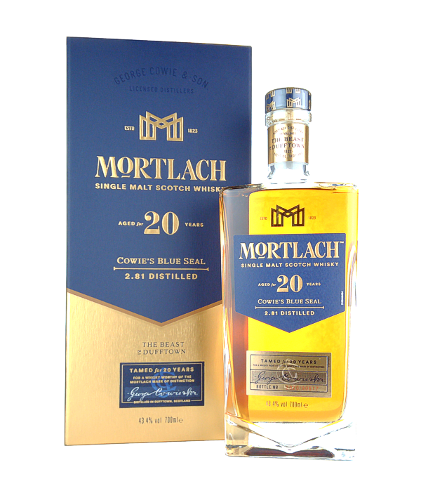 Mortlach 20 Years COWIE'S BLUE SEAL Single Malt Scotch Whisky, 70 cl, 43.4 % vol Whisky