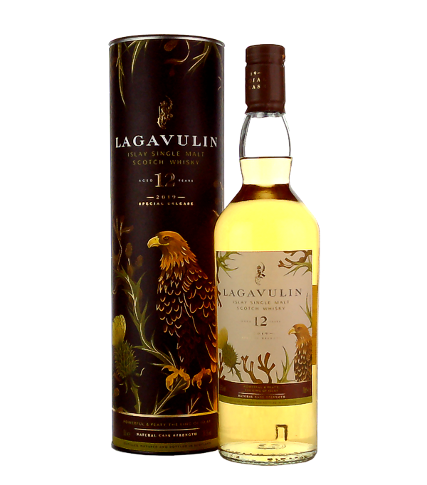 Lagavulin 12 Year Old Islay Single Malt Special Release 2019, 70 cl, 56.5 % Vol. (Whisky), Schottland, Isle of Islay, The Lagavulin 12 Years Old is part of Diageo`s 2019 Special Release range.  All whiskeys in this range are bottled at cask strength, this one at 56.5% ABV For those looking for a clean and clear Lagavulin, this 12 year old is one of Lagavulin`s best releases. Add a generous splash of water to your comfortable drinking strength.