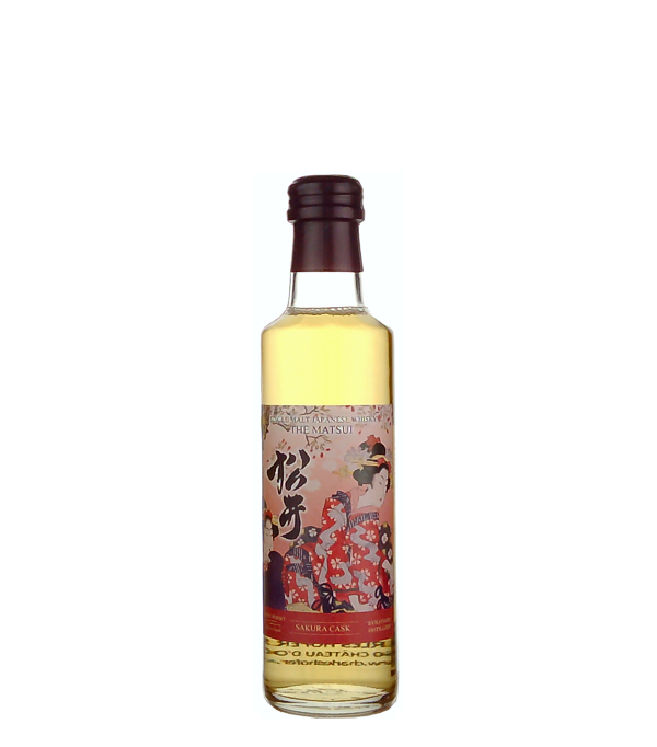 Matsui Whisky THE MATSUI Single Malt Japanese Whisky SAKURA CASK  Sampler, 20 cl, 48 % Vol., , Der Matsui Whisky wird von der 1910 gegründeten Destillerie Kurayoshi hergestellt. Auf der Flasche des Sakura Single Malt Whisky’s sind japanische Frauen zu sehen, die stolz die traditionelle Kleidung tragen.  In Verbindung mit den abgebildeten Kirschblüten lässt sich nur erahnen, was sich in der Flasche verbirgt. Das süsse Aroma verdankt dieser Whisky auch dem Kirschholz Fässern, indem er gelagert wird.      Farbe: Strahlendes Gold. Nase: Orangen, Eiche, Wallnuss. Geschmack: Süss, blumig, kraft