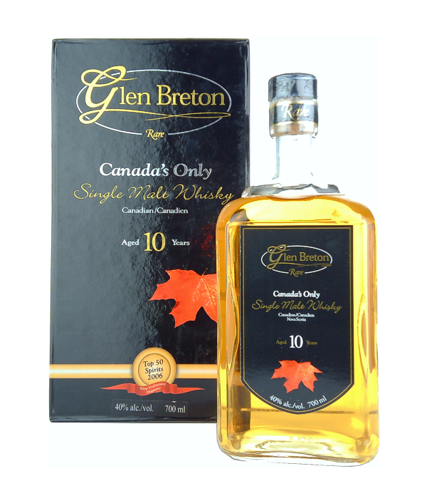 Glen Breton Rare 10 Years Old Canada's First Single Malt Whisky, 70 cl, 43 % vol Whisky