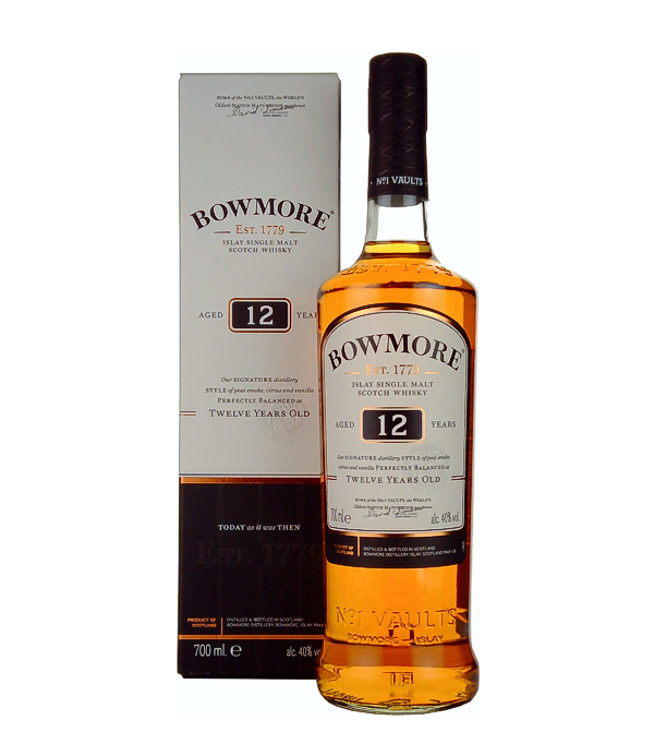 Bowmore 12 Years Old Islay Single Malt, 70 cl, 40 % vol (Whisky)