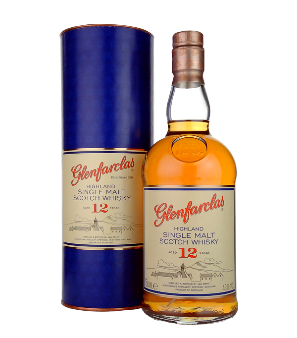 Glenfarclas 12 Years Old Highland Single Malt Scotch Whisky, 70 cl, 43 % vol Whisky