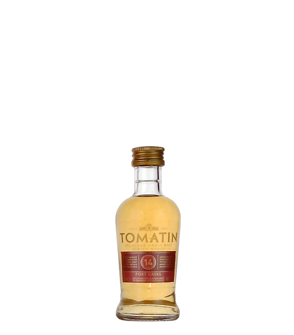 Tomatin 14 Years Old Port Casks  Sampler, 5 cl, 46 % Vol. (Whisky), Schottland, Highlands, 1 x Tomatin 14 Years Old Port Casks 46 % vol. 5 cl