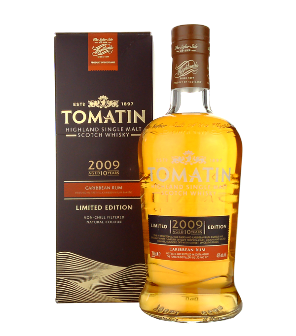 Tomatin 10 Year Old 2009 Caribbean Rum Finish, 70 cl (Whisky)