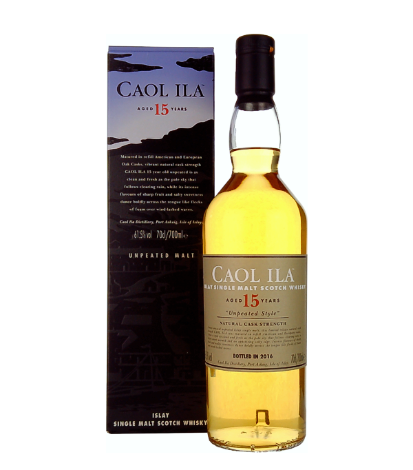 Caol Ila 15 Years Old UNPEATED STYLE Natural Cask Strength 2016, 70 cl, 61.5 % vol (Whisky)