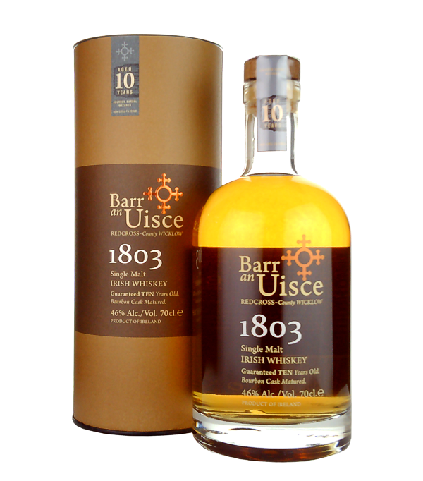 Barr an Uisce 1803 10 Years Old Single Malt Irish Whiskey, 70 cl, 46 % vol (Whisky)