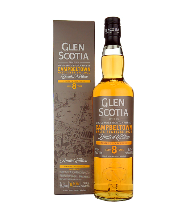 Glen Scotia 8 Years Campbeltown Malts Festival 2022, 70 cl, 56.5 % vol (Whisky)