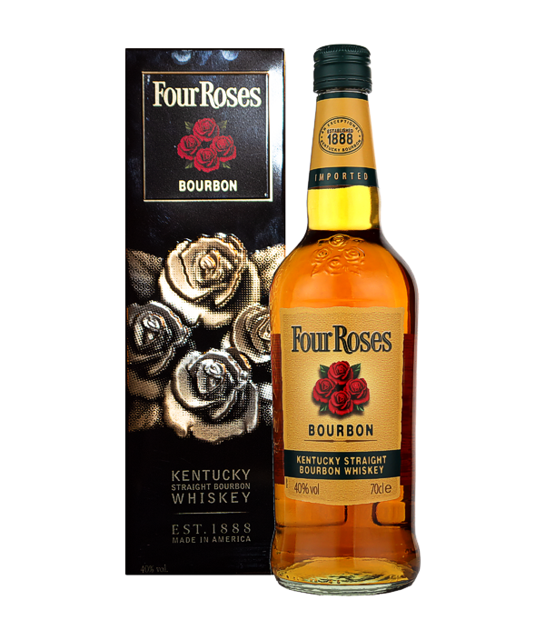 Four Roses Kentucky Straight Bourbon Whiskey, 70 cl, 40 % Vol., , 