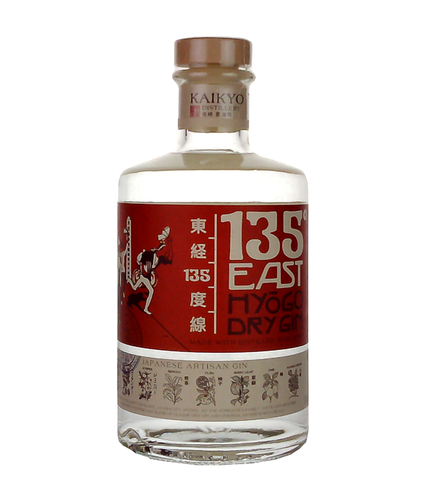 135° EAST Hyogo Dry Gin, 70 cl, 42 % vol 