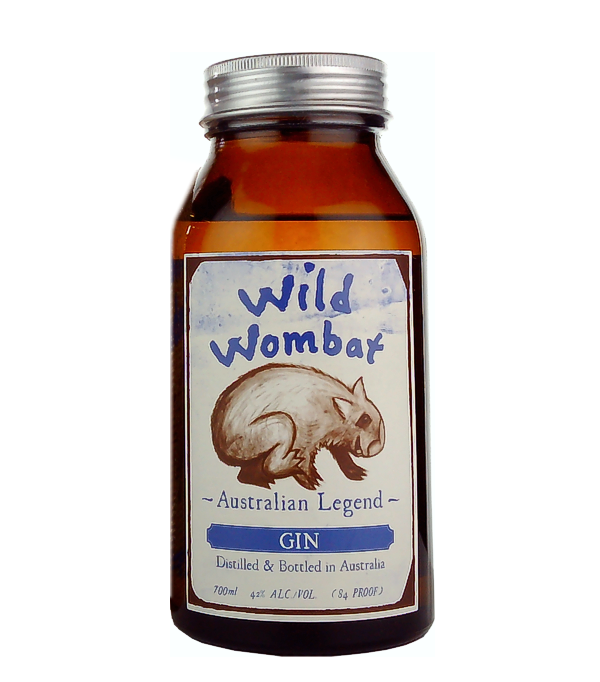 Wild Wombat Australian Legend Gin, 70 cl, 42 % Vol., , Wild Wombat, vom australischem Outback in die europäische Barszene. Ein weicher Gin, der in einem modernen Multi-Column-Still mit australischem Weizen und frischem australischen Quellwasser destilliert wird. 11 erlesene Botanicals verleihen diesen Gin seinen typischen Charakter.  Für jede verkaufte Flasche von Wild Wombat Spirits wird eine Teil des Erlöses an eine Organisation gespendet, die sich für den Schutz der Wombats einsetzt.  Drink it at ground level. - Wild Wombats Spirits     