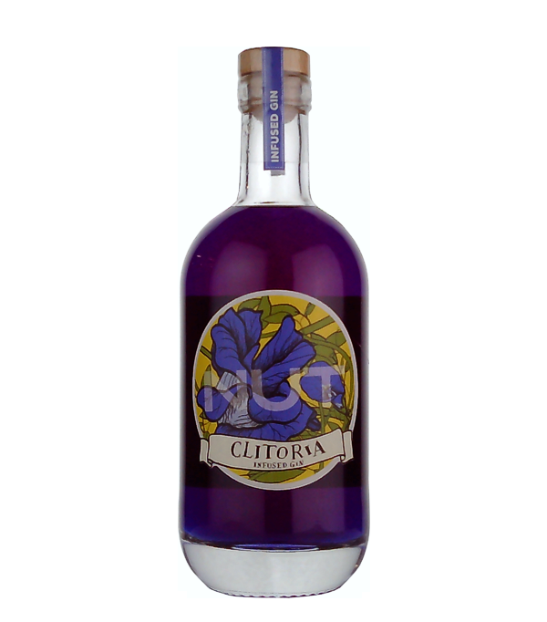Nut Gin Clitoria, 70 cl, 40 % Vol., , A smooth gin with floral aromas and a slight bitterness , made with the love of his master distillers.  Contents: Angelica root, juniper, coriander, orange peel, nuts, liquorice and Clitoria ternatea (blue butterfly pea) which is often found in Asian cuisine