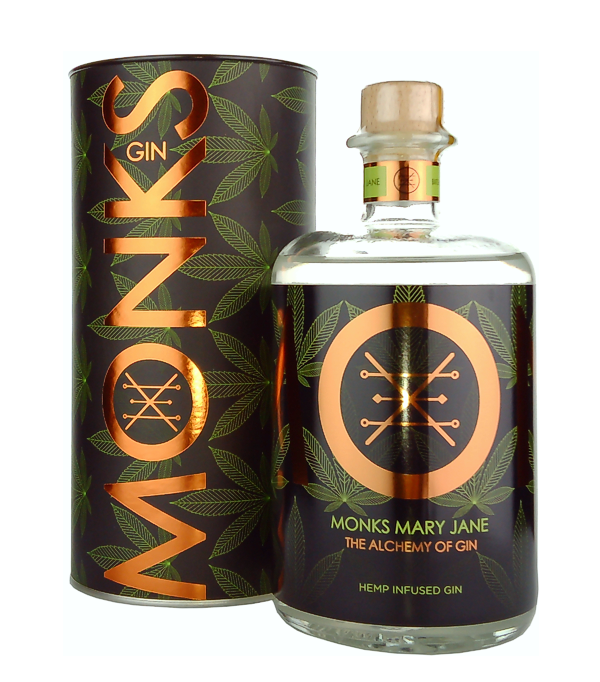 Monks Mary Jane Hanf Gin, 70 cl, 43 % vol 