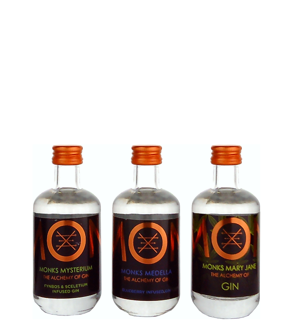 Monks Gin Sampler 3x5 cl, 15 cl, 43 % vol 