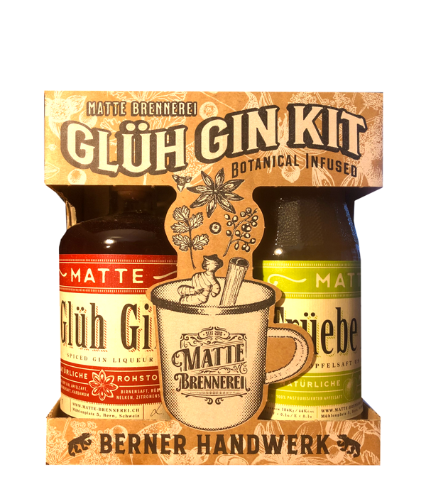 Matte GLÜH GIN Kit, 1 Liter, 10 % vol