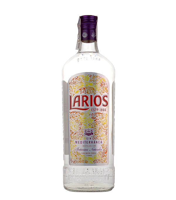 Larios Ginebra Mediterranea Double Distilled, 1 Liter, 37.5 % Vol., , Larios is one of the largest and most traditional gin producers in the world. The history of the Spanish brand dates back to 1866. The production of this gin includes a double distillation in copper stills, which is typical for the `London Dry Gin`. This distillation process makes the gin very mild and balanced.   Colour: Clear. Nose: Floral, spicy aromas, coriander. Flavour: Fruity, citrus fruits, coriander, juniper, notes of cinnamon, hint of bitter orange.Finish: long-lasting.  Enjoy neat, on
