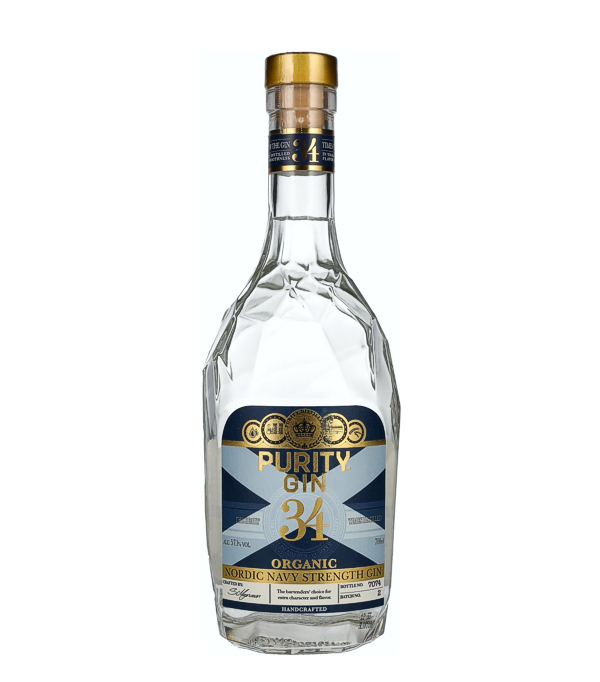 Purity 34 Nordic Navy Strength Dry Gin, 70 cl, 57.1 % vol 