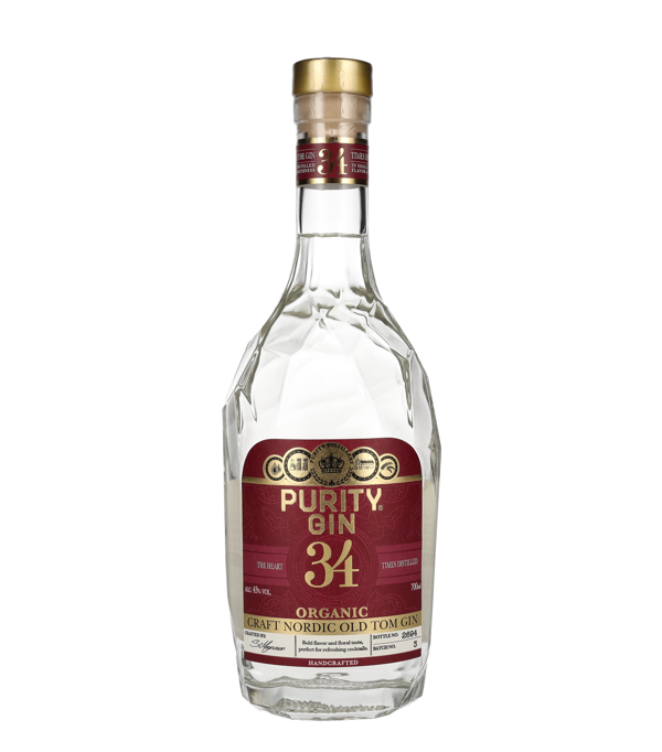 Purity 34 Craft Nordic Old Tom Organic Gin, 70 cl, 43 % vol 