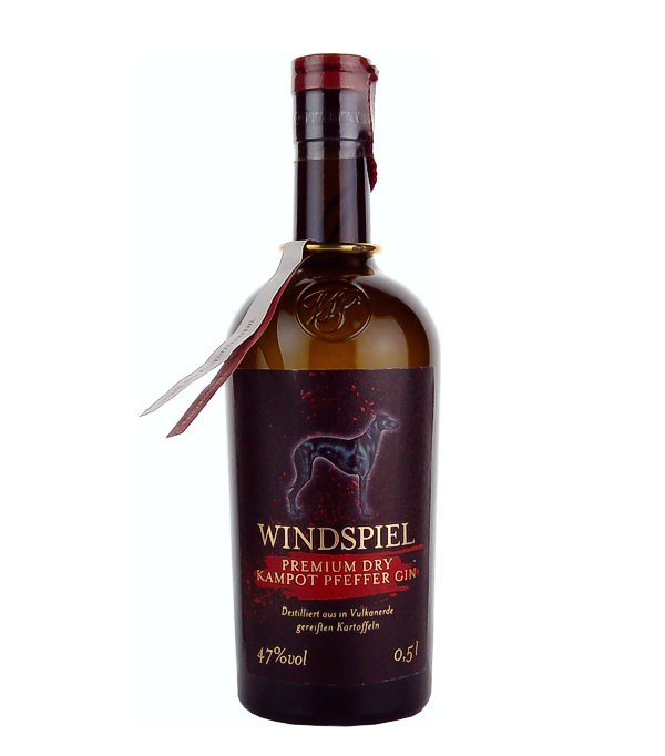Windspiel Premium Dry KAMPOT PFEFFER Gin Batch No. 002, 50 cl, 47 % vol 