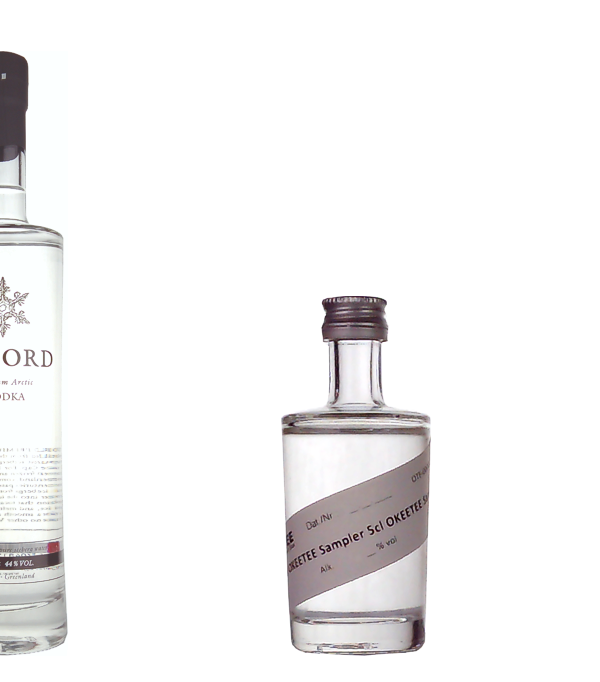Isfjord Premium Arctic Vodka  Sampler, 5 cl, 44 % Vol., Grönland, Für die Herstellung von ISFJORD Premium Vodka wird nur das weiche und reine Wasser der Eisberge am Cap von Grönland und feinster goldbrauner Weizen verwendet. Danach wird er 5 mal destilliert.  ISFJORD Premium Arctic Wodka ist der neue wahre super Premium Wodka mit einem unvergleichlichem weichen Gefühl und Geschmack für das anspruchsvolle und bewusste Publikum.  Auszeichnungen: - Silbermedaille im Jahr 2018 bei der International Wine and Spirits Competition      Verkosternotiz: Nase: Frisch, Zi