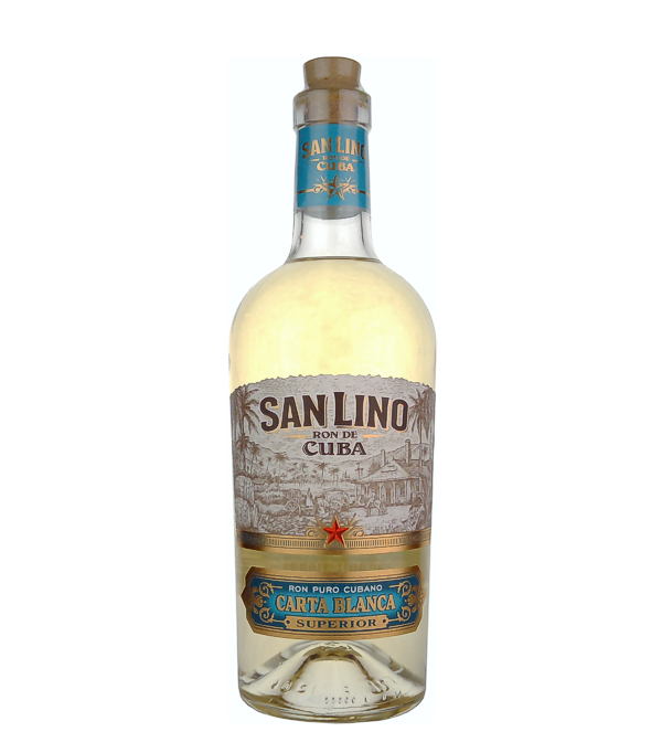 San Lino Ron de Cuba CARTA BLANCA Superior, 70 cl, 40 % Vol. (Rum), Kuba, Der San Lino Carta Blanca ist ein reines kubanisches Produkt, das mit Zuckerrohr, aus dem Herzen der Insel, hergestellt wird. Die Destillation findet in Continous Stills statt; die Reifung erfolgt in Weisseichefässern.      