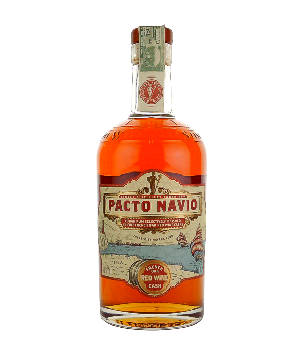 Pacto Navio, Havana Club Single Distillery Cuban Rum FRENCH OAK RED WINE Cask, 70 cl, 40 % vol