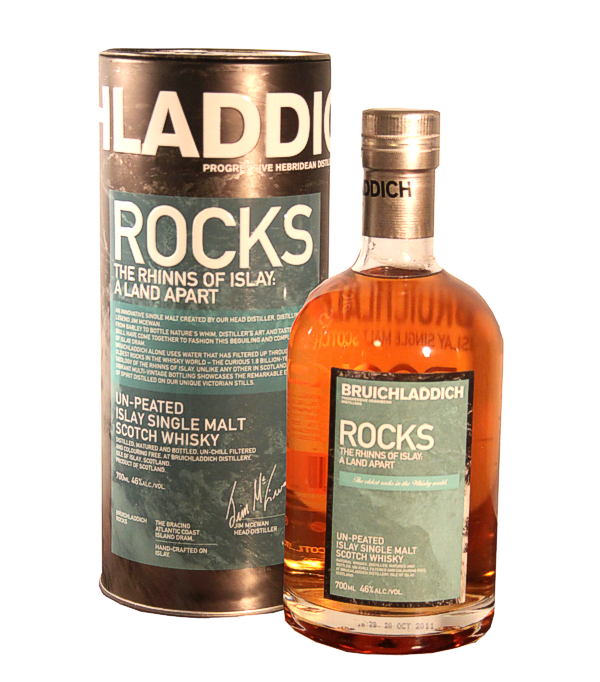 Bruichladdich Rocks «The Rhinns of Islay: A Land Apart» 2011, 70 cl, 46 % Vol. (Whisky), Schottland, Isle of Islay, 