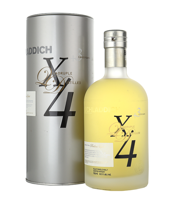 Bruichladdich 3 Years Old X4+3 «Usquebaugh-Baul:The Perilous Spirit» 2006/2009, 70 cl, 63.5 % Vol. (Whisky), Schottland, Isle of Islay, 