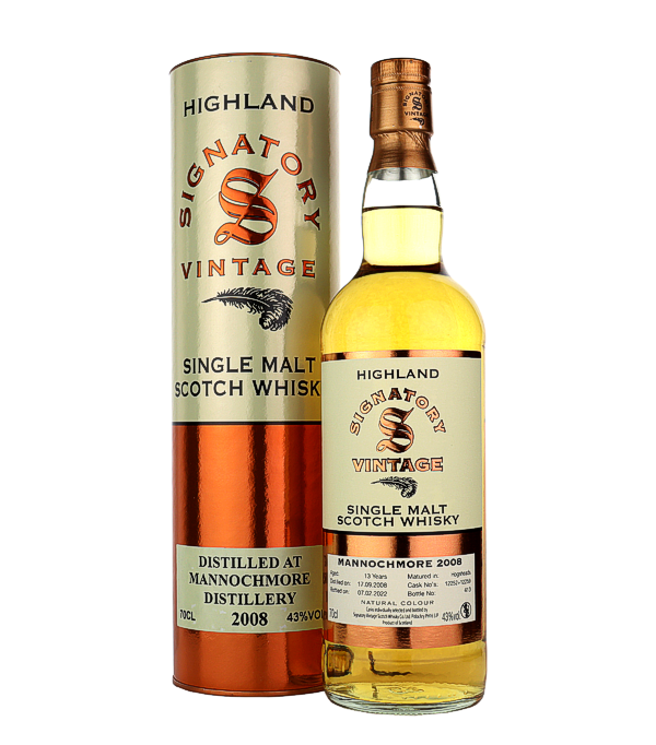 Signatory Vintage, MANNOCHMORE 13 Years Old «Vintage Collection» 2008, 70 cl, 43 % vol (Whisky)