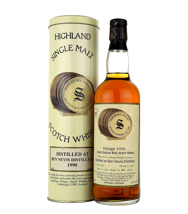 Signatory Vintage, Ben Nevis 8 Years Old «Vintage Collection» 1990/1999, 70 cl, 43 % vol (Whisky)
