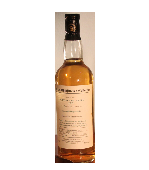 Signatory Vintage, Mortlach 12 Years Old «The Un-Chillfiltered Collection» 1989, 70 cl, 46 % vol (Whisky)