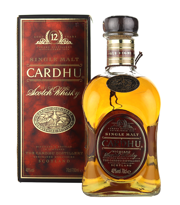 Cardhu 12 Years Old (ca. 2006) Single Malt Scotch Whisky , 70 cl, 40 % Vol., Schottland, Speyside, Der Cardhu Single Malt reifte 12 Jahre in Bourbon und Sherryfässern.      Alte Abfüllung