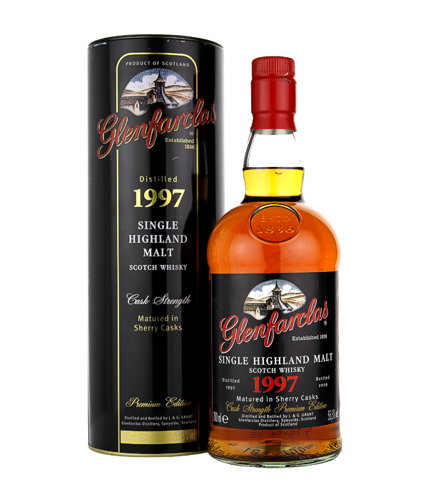 Glenfarclas 12 Years Old «Cask Strength Premium Edition» 1997/2009, 70 cl, 55.5 % Vol. (Whisky), Schottland, Speyside, Destilliert: 1997 Abgefüllt: 2009 Anzahl Flaschen: 9000