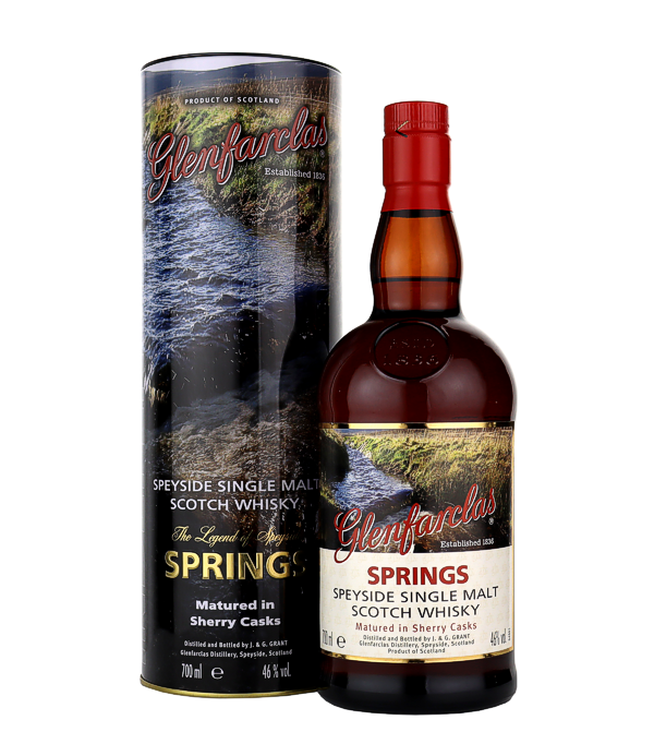 Glenfarclas SPRINGS «The Legend of Speyside» 2014, 70 cl, 46 % Vol. (Whisky), Schottland, Speyside, 
