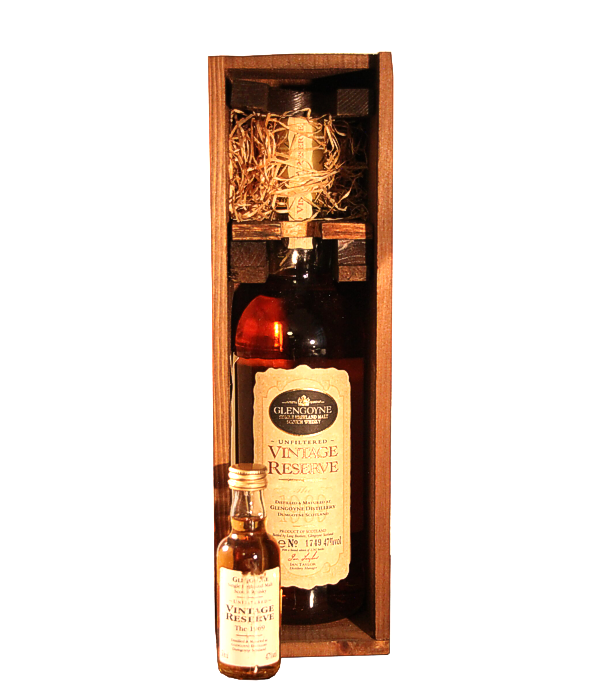 Glengoyne 25 Years Old «Vintage Reserve» 1969/1996, 75 cl, 47 % Vol. (Whisky), Schottland, Highlands, Anzahl Flaschen: 2742  Inklusive 50cl Vintage Reserve - Miniature Abfüllung
