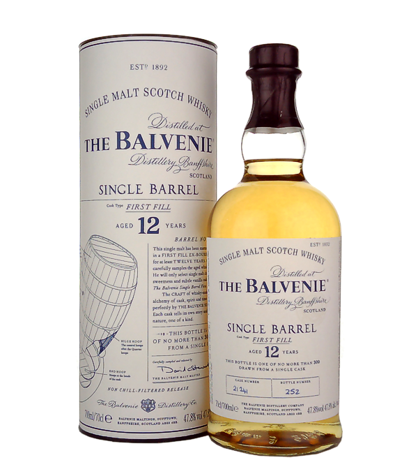 The Balvenie 12 Years Old Single Barrel First Fill, 70 cl, 47.8 % vol (Whisky)