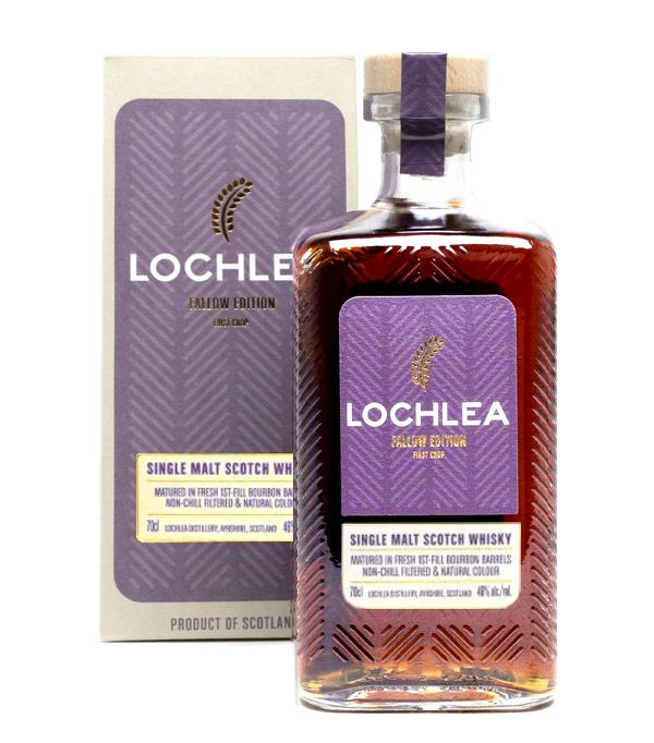 Lochlea FALLOW Edition Second Crop 2023 Single Malt Scotch Whisky, 70 cl, 46 % Vol., Schottland, Lowlands, Lochlea Distillery`s third limited seasonal release of 2023, Fallow Edition is matured exclusively in first fill Oloroso sherry casks. Its rich, deep color and dry, fruity palate are a real treat.