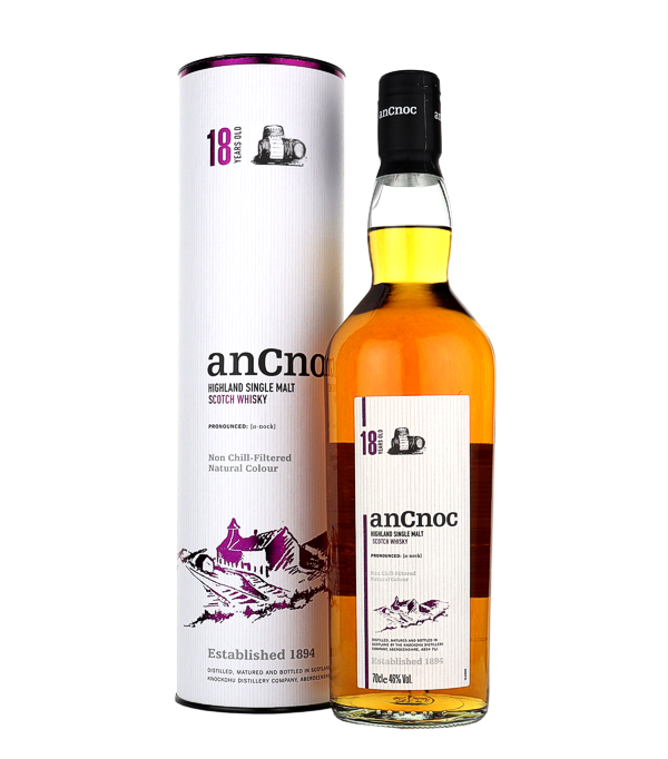 AnCnoc Single Malt des Highlands 18 ans d'âge Scotch Whisky