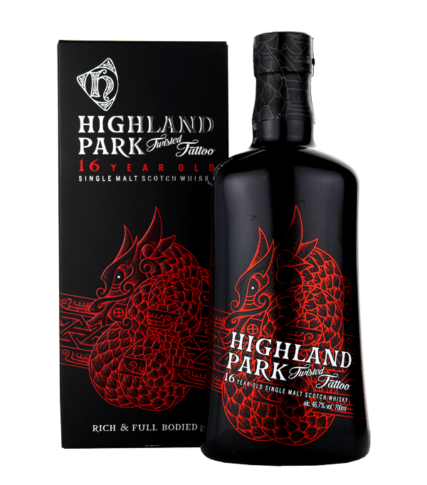 Highland Park 16 Years Twisted Tattoo, 70 cl, 46.7 % Vol. (Whisky), Schottland, Orkney, 