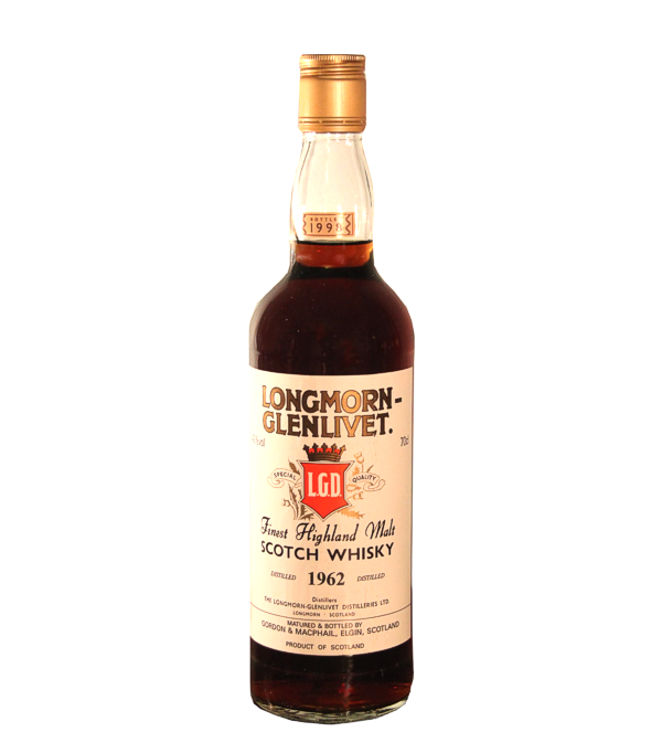 Gordon & Macphail, Longmorn, Glenlivet 36 Years Old Licensed Bottling 1962 / 1998, 70 cl, 40 % Vol. (Whisky), Schottland, Highlands, This fabulous Speyside malt was distilled in 1962 and bottled 36 years later by Gordon & MacPhail.