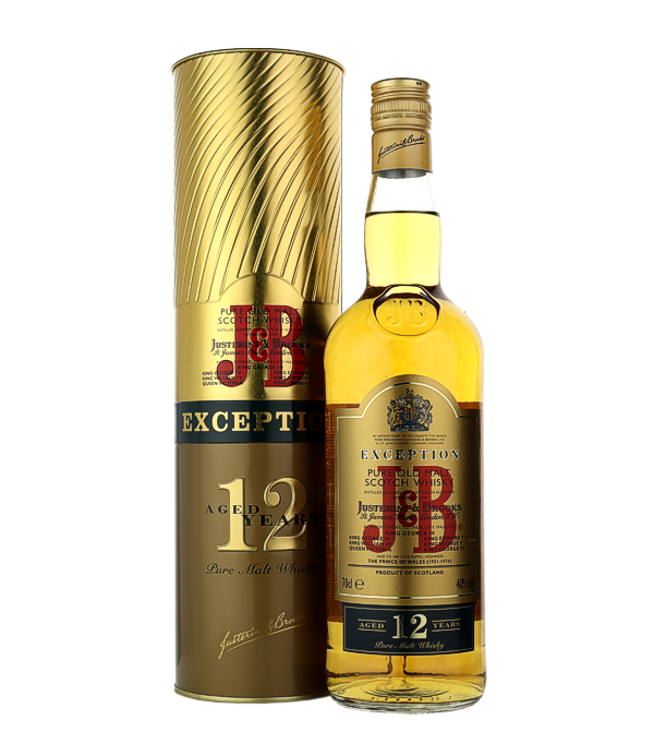 J&B Justerini & Brooks 12 ans d'ge Exception Blended Malt Whisky, 70 cl, 40 % Vol., Schottland, Speyside, 