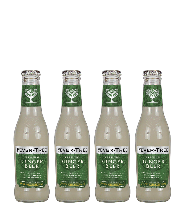 Fever Tree 4x20cl Ginger Beer, 80 cl, 0 % Vol., , Special vegetable oils are combined with spring water and the highest quality quinine to ensure that unique clean and refreshing taste.  Designed to enhance the best gins and vodkas!